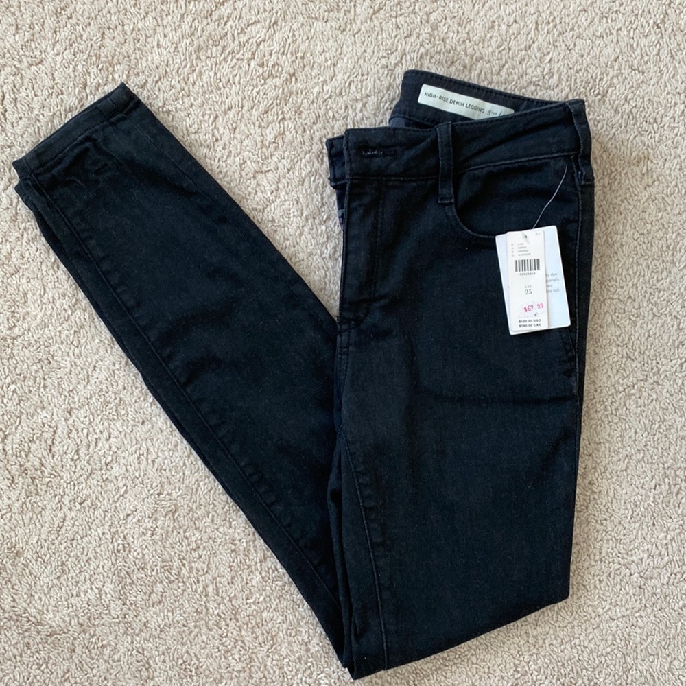 NWT Anthropologie High Rise Denim Legging
